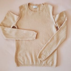 Club Monaco Cold-Shoulder Cashmere Sweater